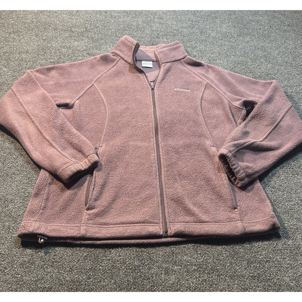 Womens Dusty Plum Columbia Fleece Jacket Outdoor Size Extra Large